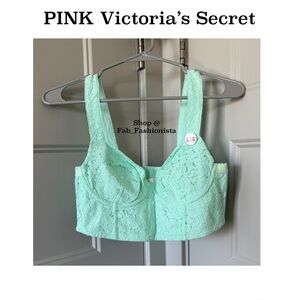 Victoria's Secret Lace Bustier Crop Top